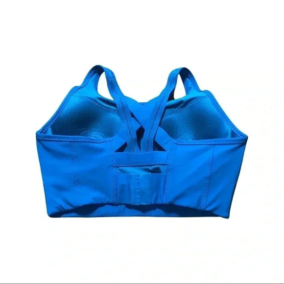 Athleta Turquoise Racer Back Sports Bra Size Small - Picture 2 of 5